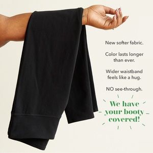 Aerie Chill. Play. Move. Black leggings with thick waist band.